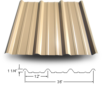 R-Panel Metal Roofing